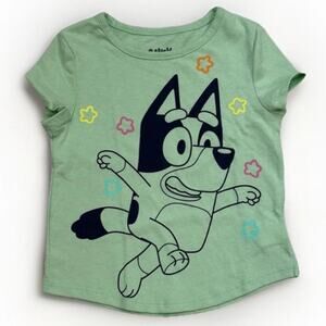 Girls Green Bluey Shirt XS